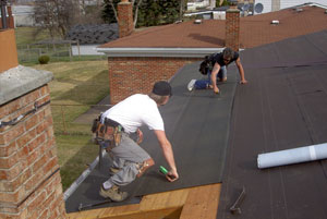 Professional Roofing Company Doing The Job Right